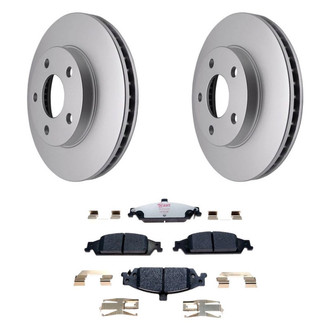 Raybestos® - Element3™ Plain Front Brake Kit with Hybrid Pads