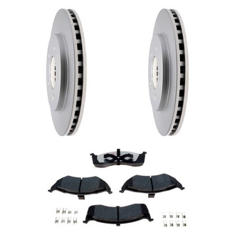Raybestos® - Element3™ Plain Front Brake Kit with Hybrid Pads