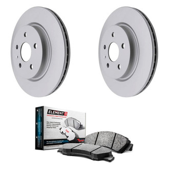 Raybestos® - Element3™ Plain Rear Brake Kit with Hybrid Pads