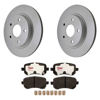 Raybestos® - Element3™ Plain Rear Brake Kit with Hybrid Pads