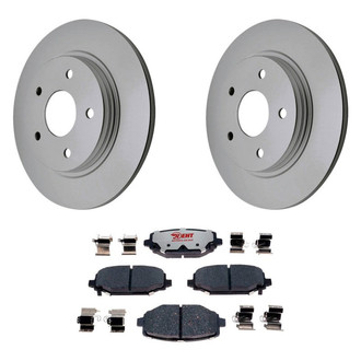 Raybestos® - Element3™ Plain Rear Brake Kit with Hybrid Pads