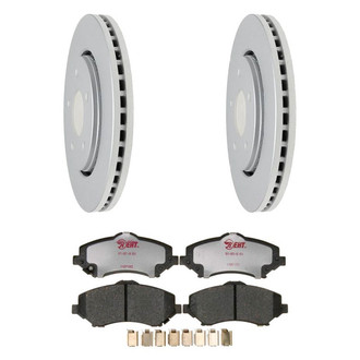 Raybestos® - Element3™ Plain Front Brake Kit with Hybrid Pads