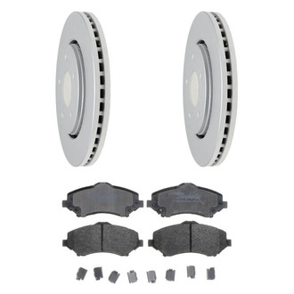Raybestos® - Element3™ Plain Front Brake Kit with Semi-Metallic Pads