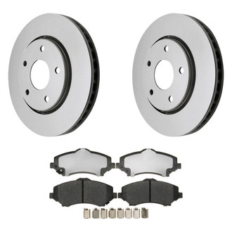 Raybestos® - Element3™ Plain Front Brake Kit with Hybrid Pads