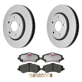 Raybestos® - Element3™ Plain Front Brake Kit with Hybrid Pads