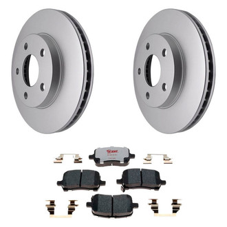 Raybestos® - Element3™ Plain Front Brake Kit with Hybrid Pads