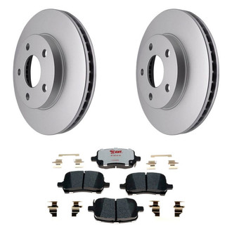 Raybestos® - Element3™ Plain Front Brake Kit with Hybrid Pads