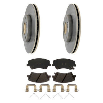 Raybestos® - R-Line™ Plain Front Brake Kit with Ceramic Pads