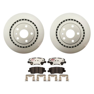 Raybestos® - Element3™ Plain Rear Brake Kit with Hybrid Pads