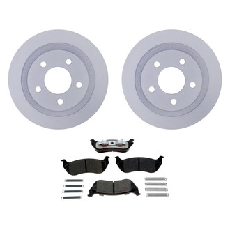 Raybestos® - Element3™ Plain Rear Brake Kit with Hybrid Pads