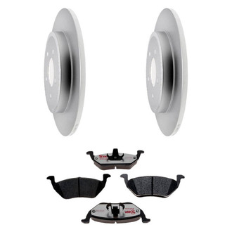 Raybestos® - Element3™ Plain Rear Brake Kit with Hybrid Pads