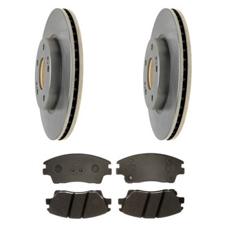 Raybestos® - R-Line™ Plain Front Brake Kit with Ceramic Pads