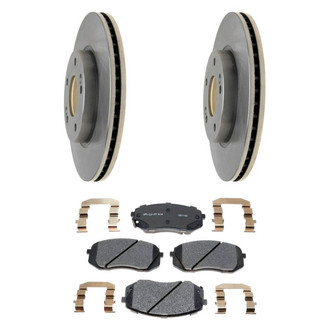 Raybestos® - R-Line™ Plain Front Brake Kit with Ceramic Pads