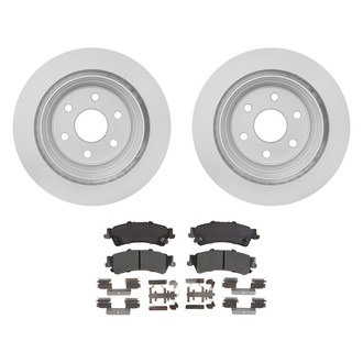 Raybestos® - Element3™ Plain Rear Brake Kit with Semi-Metallic Pads