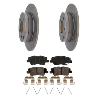Raybestos® - R-Line™ Plain Rear Brake Kit with Ceramic Pads