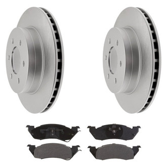 Raybestos® - Element3™ Plain Front Brake Kit with Semi-Metallic Pads