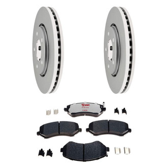 Raybestos® - Element3™ Plain Front Brake Kit with Hybrid Pads