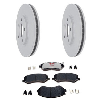 Raybestos® - Element3™ Plain Front Brake Kit with Hybrid Pads