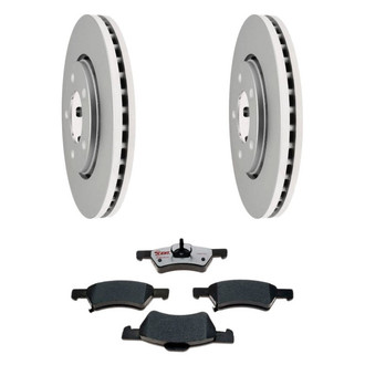 Raybestos® - Element3™ Plain Front Brake Kit with Hybrid Pads