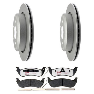 Raybestos® - Element3™ Plain Rear Brake Kit with Hybrid Pads