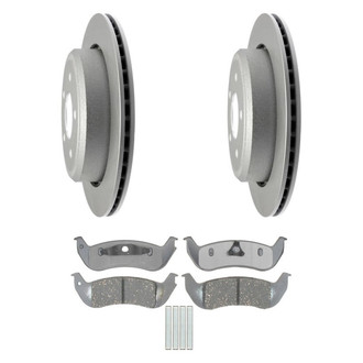 Raybestos® - Element3™ Plain Rear Brake Kit with Ceramic Pads