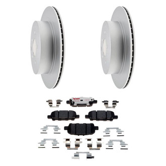 Raybestos® - Element3™ Plain Rear Brake Kit with Hybrid Pads