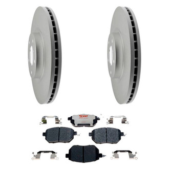 Raybestos® - Element3™ Plain Front Brake Kit with Hybrid Pads