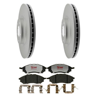 Raybestos® - Element3™ Plain Front Brake Kit with Hybrid Pads