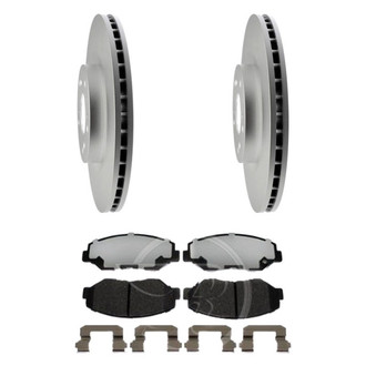 Raybestos® - Element3™ Plain Front Brake Kit with Hybrid Pads