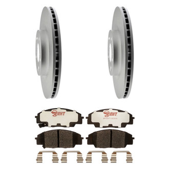 Raybestos® - Element3™ Plain Front Brake Kit with Hybrid Pads
