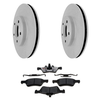 Raybestos® - Element3™ Plain Front Brake Kit with Hybrid Pads