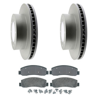 Raybestos® - Element3™ Plain Front Brake Kit with Semi-Metallic Pads
