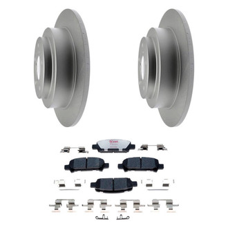 Raybestos® - Element3™ Plain Rear Brake Kit with Hybrid Pads