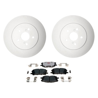Raybestos® - Element3™ Plain Front Brake Kit with Hybrid Pads