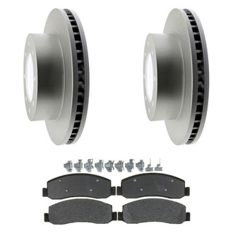 Raybestos® - Element3™ Plain Front Brake Kit with Semi-Metallic Pads
