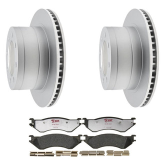 Raybestos® - Element3™ Plain Rear Brake Kit with Hybrid Pads