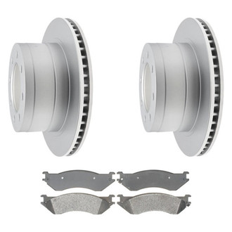 Raybestos® - Element3™ Plain Rear Brake Kit with Semi-Metallic Pads