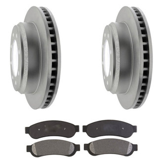 Raybestos® - Element3™ Plain Rear Brake Kit with Semi-Metallic Pads