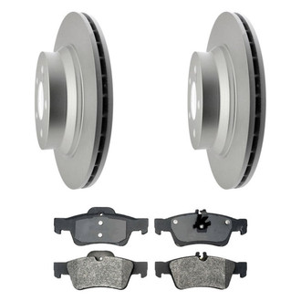Raybestos® - Element3™ Plain Rear Brake Kit with Semi-Metallic Pads
