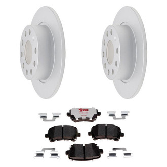 Raybestos® - Element3™ Plain Rear Brake Kit with Hybrid Pads