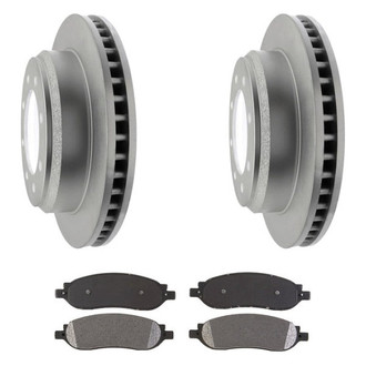 Raybestos® - Element3™ Plain Rear Brake Kit with Semi-Metallic Pads