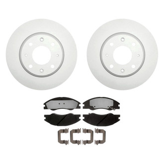Raybestos® - Element3™ Plain Front Brake Kit with Hybrid Pads