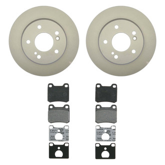 Raybestos® - Element3™ Plain Rear Brake Kit with Semi-Metallic Pads