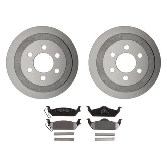 Raybestos® - Element3™ Plain Rear Brake Kit with Semi-Metallic Pads