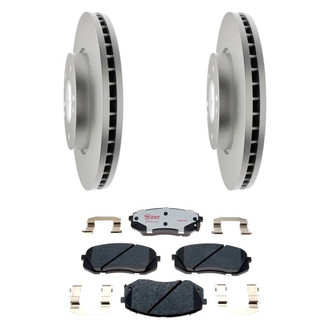 Raybestos® - Element3™ Plain Front Brake Kit with Hybrid Pads