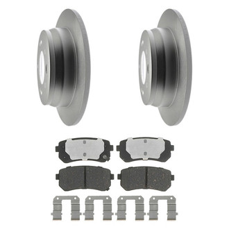 Raybestos® - Element3™ Plain Rear Brake Kit with Hybrid Pads