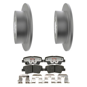 Raybestos® - Element3™ Plain Rear Brake Kit with Hybrid Pads