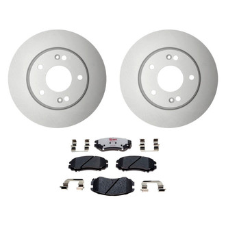 Raybestos® - Element3™ Plain Front Brake Kit with Hybrid Pads