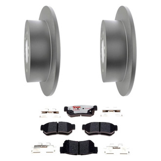 Raybestos® - Element3™ Plain Rear Brake Kit with Hybrid Pads