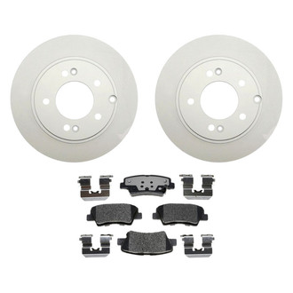 Raybestos® - Element3™ Plain Rear Brake Kit with Hybrid Pads